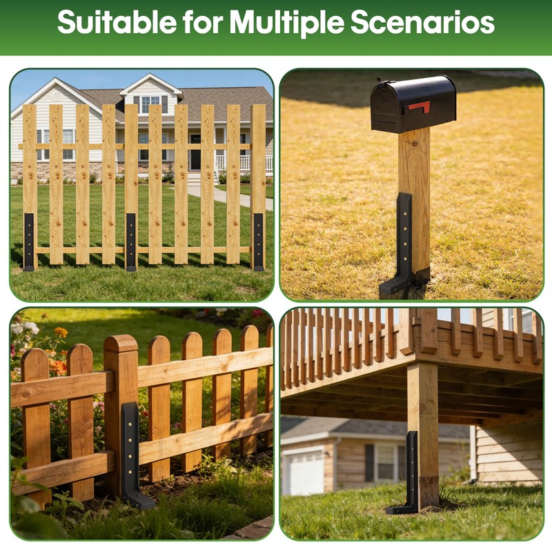 Fence Post Repair Kit 2 Pack, 8mm Double-Layer Thickened Fence