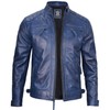 Decrum Mens Leather Jackets - Cafe Racer Leather Jacket |