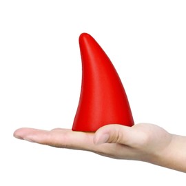 Car Devil Demon Horn Sticker 3D Creative Anti-Collision Crashproof Decoration (Red Devil Horns)