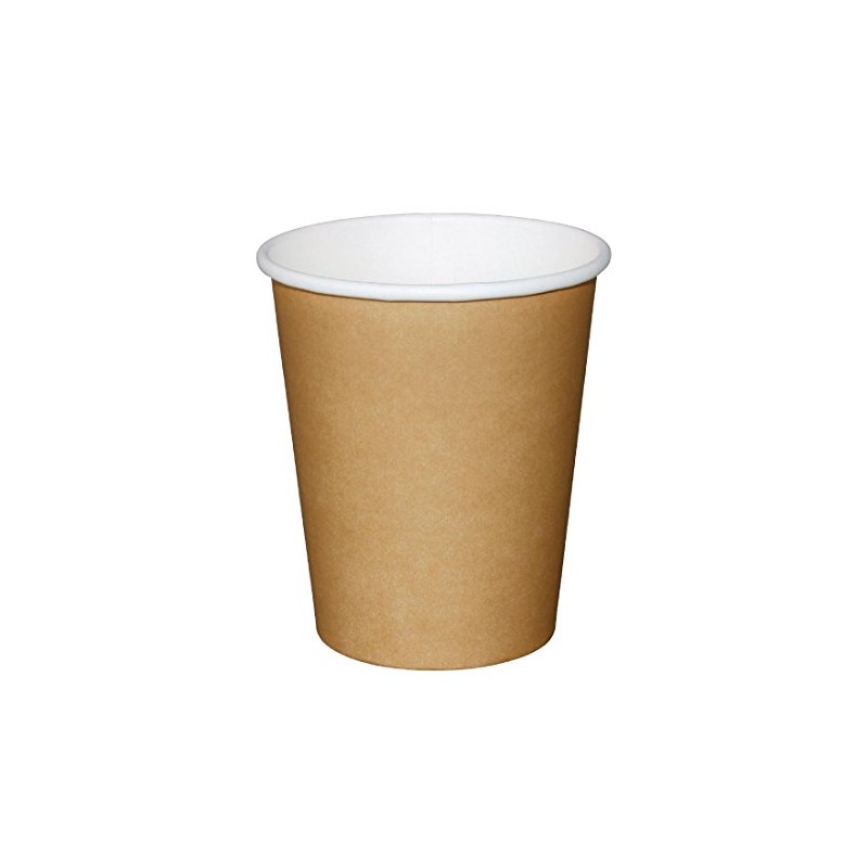 Fiesta GF031 Brown Single Wall Hot Cups (Pack of 50)