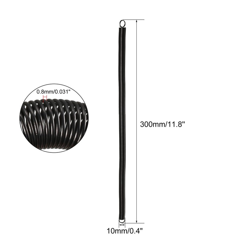 sourcingmap Extension Spring - 0.8mm Wire Dia , 10mm OD