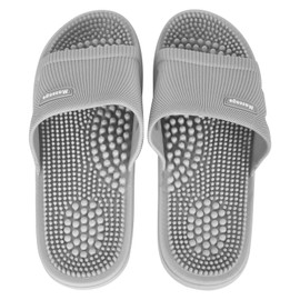 Zimoer Foot Massage Slippers Acupressure Massage Shoes for Men Women Non-Slip Slippers Sandals Foot Massager for Plantar Fasciitis Relieves Fatigue Promotes Blood Circulation, gray