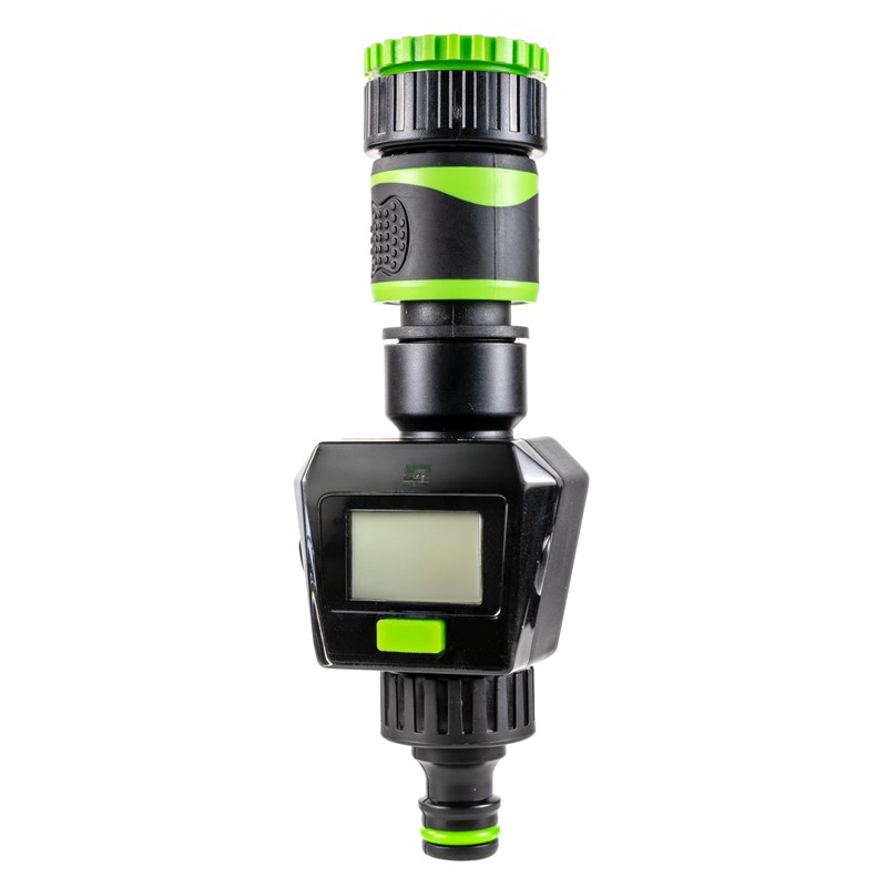 Digital Water Flow Meter with LCD Display, 2-50 L/min Range,