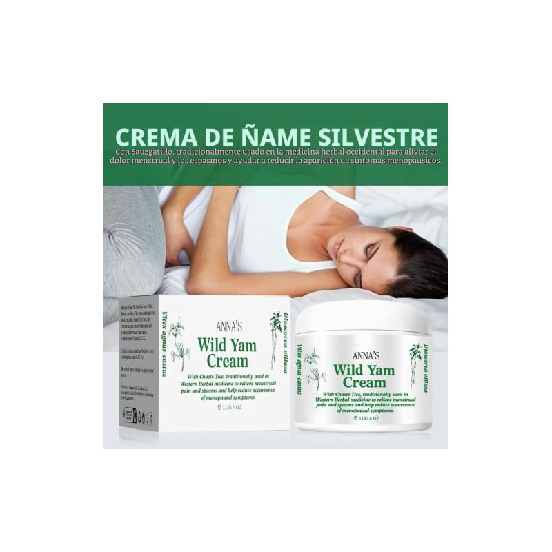 Anna Crema Ñame Silvestre Orgánica Equilibrio Hormonal Raíz Mujeres Que