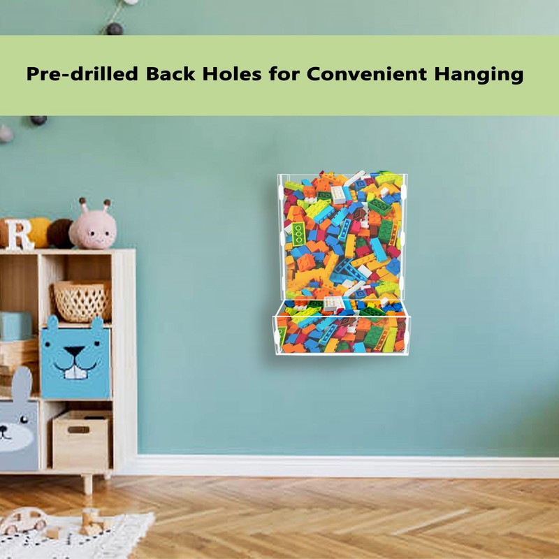 Montex Acrylic Wall Toy Dispenser, Acrylic Wall Storage, (Single Compartment)