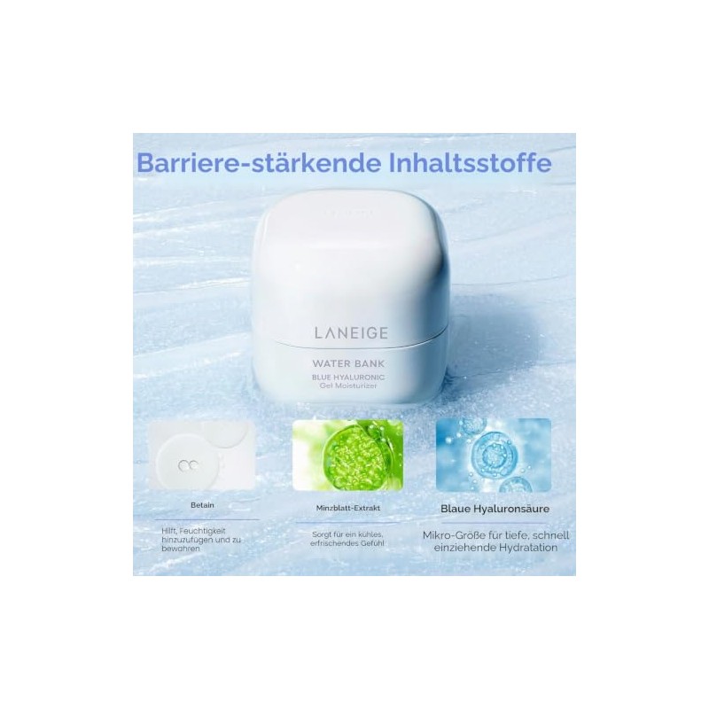 Laneige Water Bank Blue Hyaluronic Cream - Combination to Oily