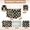 uinwk Retro Boy Nursery Storage Bins, Rad Little Dude Black