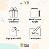 IVEI Do-it-yourself plain MDF photoframe set of 2 - for