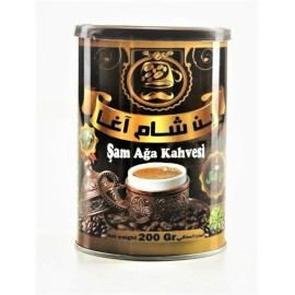 Al Amin Foods Turkish Coffee with Cardamom by Sham Agha 4 Cans 200g/7oz - بن شام اغا مع هال