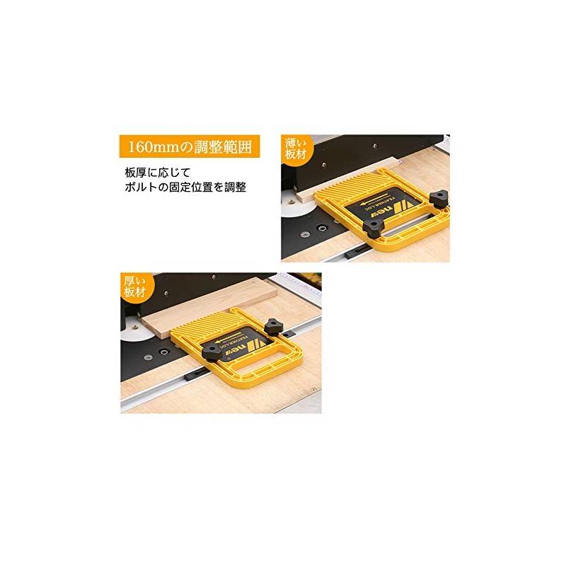 CarAngels Double Featherboard Extra Long Feather Location Board for Table