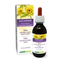 Naturalma Elecampane (Inula helenium) Root Alcohol-Free Tincture - 4 fl oz Liquid Extract in Drops - Herbal Supplement - Vegan