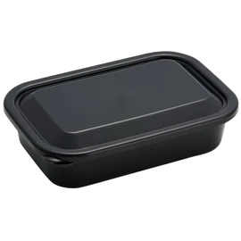 Skater LFP8-A Storage Container, Kitchen, M, 28.7 fl oz (830 ml), Fluffy Lid, Lightweight, Food Lunch Case, Made in Japan, Smoke Black