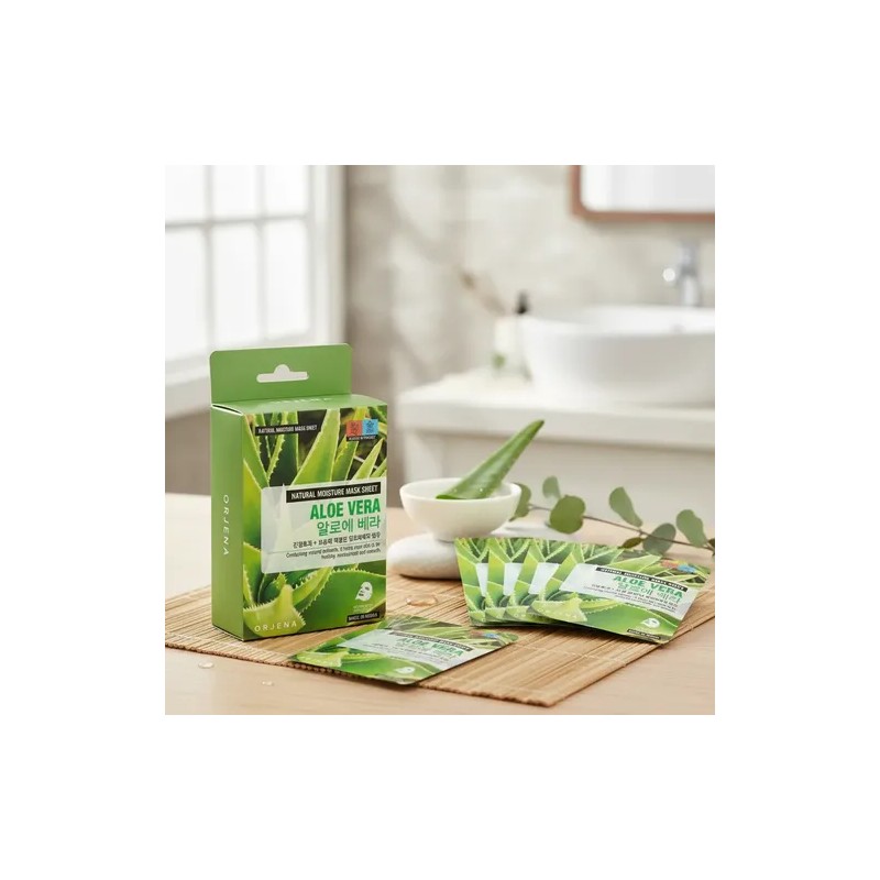 Mascarilla Facial Orjena De Aloe Vera 10 Piezas