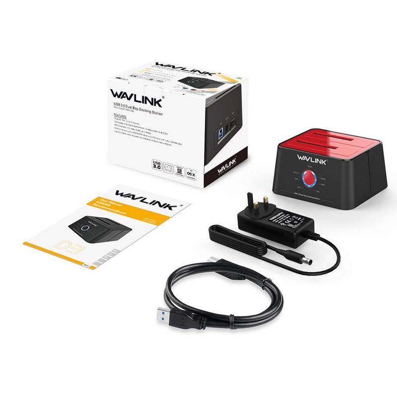 WAVLINK USB 3.0 to SATA I/II/III Dual-Bay External Hard Drive