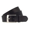 H.I.S 40 mm men's leather belt W90 black, can be