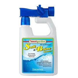 I Must Garden Salt & Brine Remover: Safely Removes Salt and Brine from Vehicles and Marine Equipment – 32oz Concentrate w/Hose End Sprayer