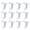 Antrader Ceiling Hook,12-Pack Stainless Steel Coat Hanger Towel/Robe Hanger, Screws