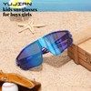 YuJian 3 pack Kids Sunglasses Youth Baseball Sunglasses for Boys