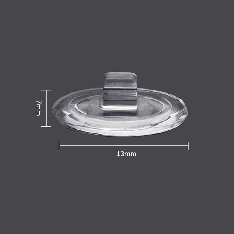 Eyeglass push in nose pads,5 Pairs Oval Slide in Nosepads,Glasses