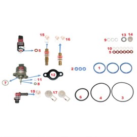 Repair Kit High Pressure Pump Including Seal Kit for Pressure Regulator Common Rail