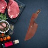 RGEVGER Leather Sheath, PU Leather Blade Protector With Snap Closure,