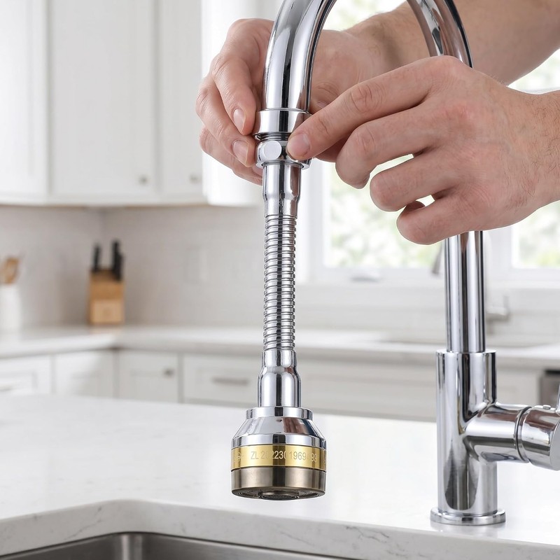 Extensor Giratorio para Aireador de Grifo de Cocina 22 MM