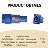 Yubunt 4 Sets 3-Pin Powercon Connector Compatible with Neutrik NAC3FCA
