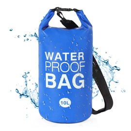 Bolsa Impermeable, Bolsa Seca Impermeable 5L y 10L, Mochila a Prueba de Agua para Senderismo y Deportes Acuáticos, con Correa de Hombro Ajustable Waterproof Bag Backpack (10L)