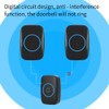 Wireless Music LED Doorbell Outdoor Transmitter Indoor Receiver 300m Remote