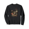 Elegant Mouse And Vintage Flowers Design Sweatshirt
