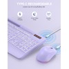Wireless Keyboard and Mouse Combo with 7 Colored Backlits, Wrist