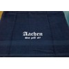 ShirtShop-Saar Aachen - was geht ab?; Städte Badetuch, dunkelblau