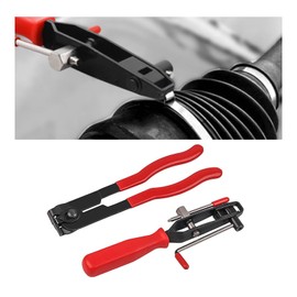 Dickno 2-Piece CV Boot Clamp Pliers Kit, Heavy Duty Universal Ear CV Axle Boot Clamp Pliers for Car, ATV, UTV (Red)