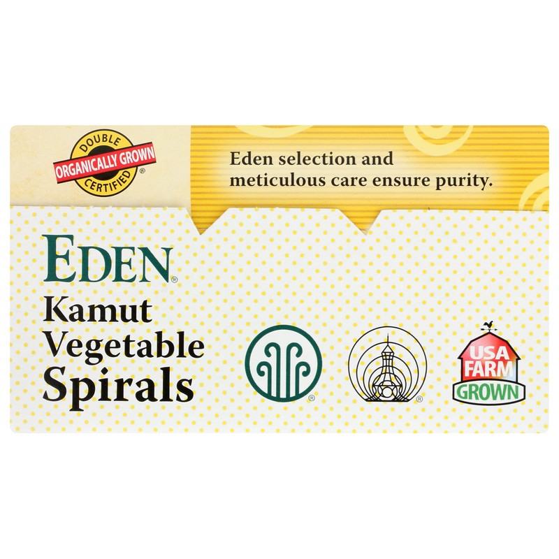 Eden Organic Kamut Vegetable Spirals, 12 oz, 100% Whole Grain,
