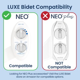 LUXE Bidet 7/8" x 7/8" x 1/2" Hybrid Metal & Plastic Cold Water T-Adapter for Bidets, Only Compatible with NEO Series Bidets Attachments
