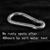Carabiner Clip, Spring Snap Hooks, Heavy Duty Stainless Steel 304