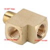 Aramox 1000 PSI Brass Solid Pipe T-Interface Car Street Pipe