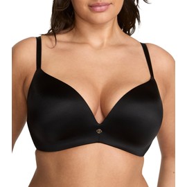 Victoria's Secret So Obsessed Wireless Push Up Bra, Padded, Plunge Neckline, Smoothing, Bras for Women, Black (34C)