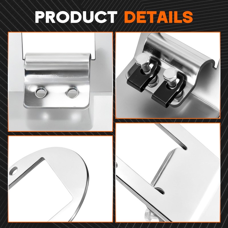 Watermelon Light Bracket,Stainless Steel Universal Angled Clamp Mount for RVs