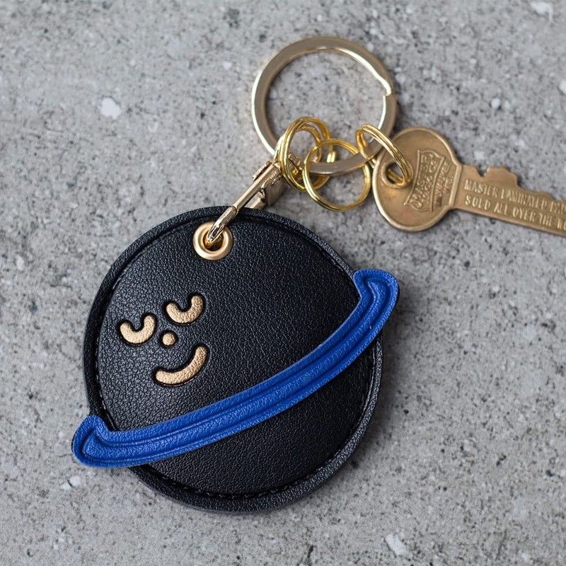U-PICK Coin Shaped Edy Leather Keychain 500 Yen Coin Storage