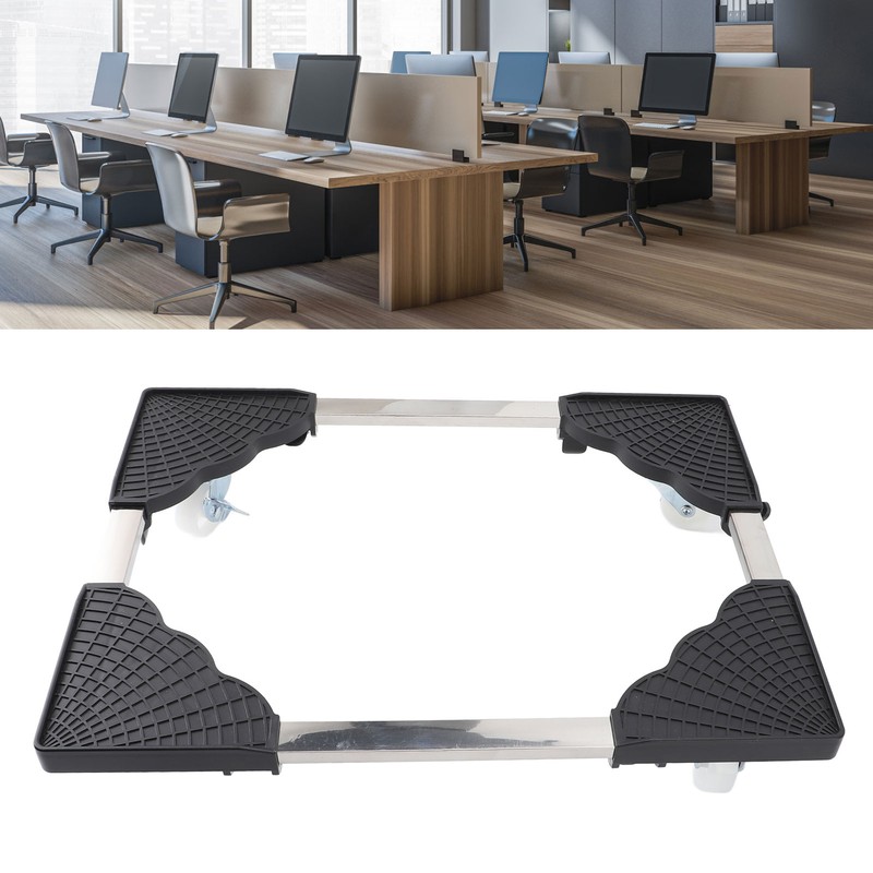 PC Stand Computer Tower Stand with Caster Wheels Universal Retractable