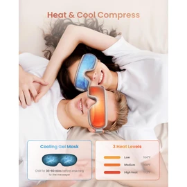 RENPHO Eyeris 3 Eye Massager with Heat and Cooling, Christmas Birthday Gifts for Women Mom Her Girls, Heated Eye Sleep Mask with Voice Control for Migraines, Reduce Dry Eyes, Temple Stye Eye Care