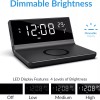 Supersonic Dual Alarm Clock with 2-in-1 Wireless Charger w 4