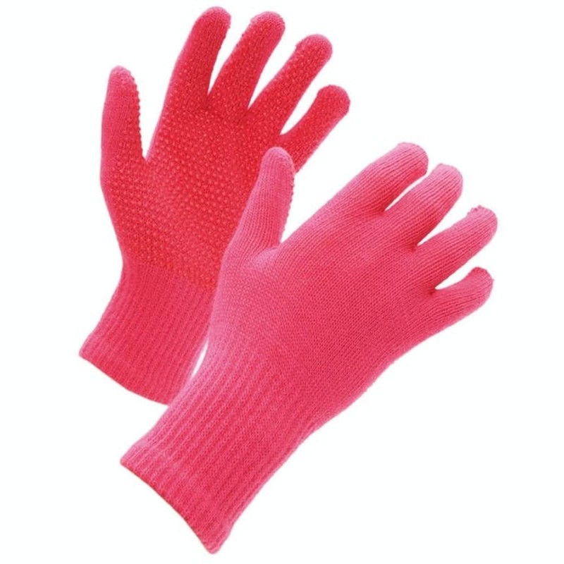 Shires Suregrip Riding Gloves - Adults in Pink, onesize