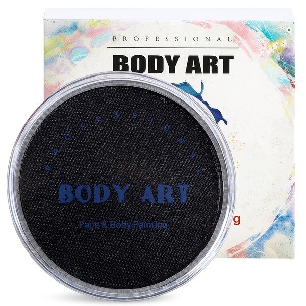 FLYISH DIRECT Face Paints, Black Face Painting (30g / 1oz),