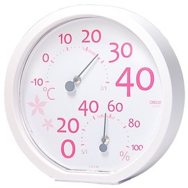Kureseru thermo-hygrometer Pink CR-170