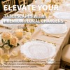 Tomeurperf 100Pcs Clear Charger Plates Bulk Wedding - 13" Premium