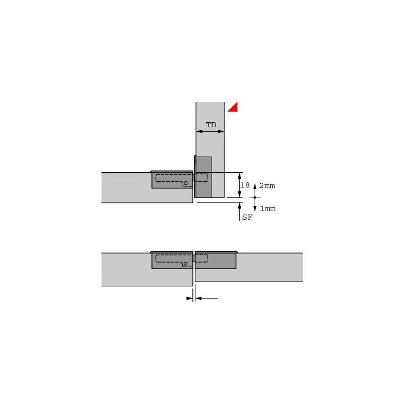 HKB® Markant 11 9100006 Flap Hinge 90° Diameter 35 mm