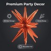 10 Pcs Star Explosion Starburst Balloons One-Piece Foil Cone Balloons