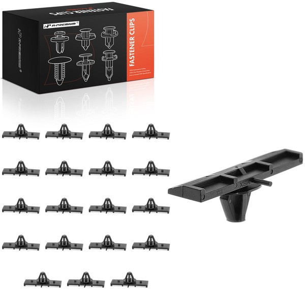 A-Premium 20PCS Nylon Black Fender Flare Molding Retainer Clips Compatible